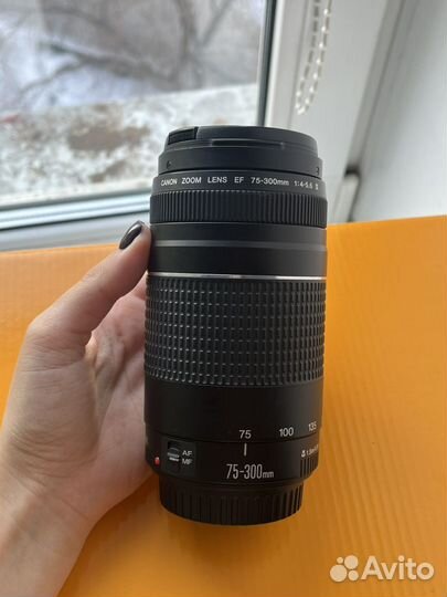 Объектив canon zoom lens ef 75-300mm 1:4-5.6 iii