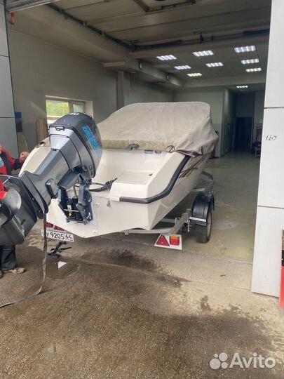 Новый Катер Ермак 510 и лодочный мотор Mikatsu 60