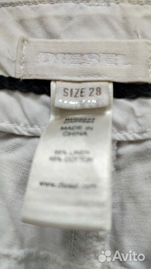 Брюки летние diesel лён белые