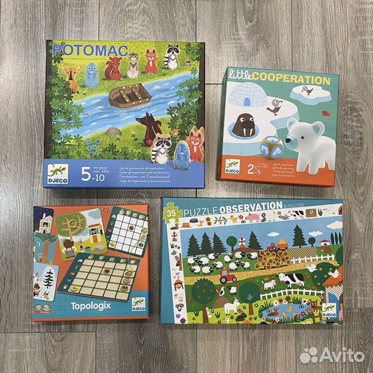 Настольные развивающие игры djeco