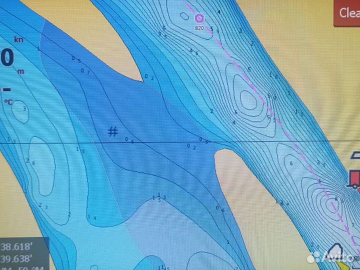 Н-ское вдхр, Обь, Томь карта глубин C-MAP RS-Y510