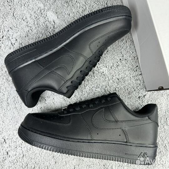 Кроссовки nike air force 1 черные