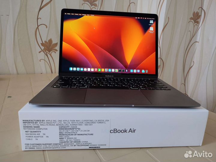 Apple MacBook air 13 2020 m1 8gb 256