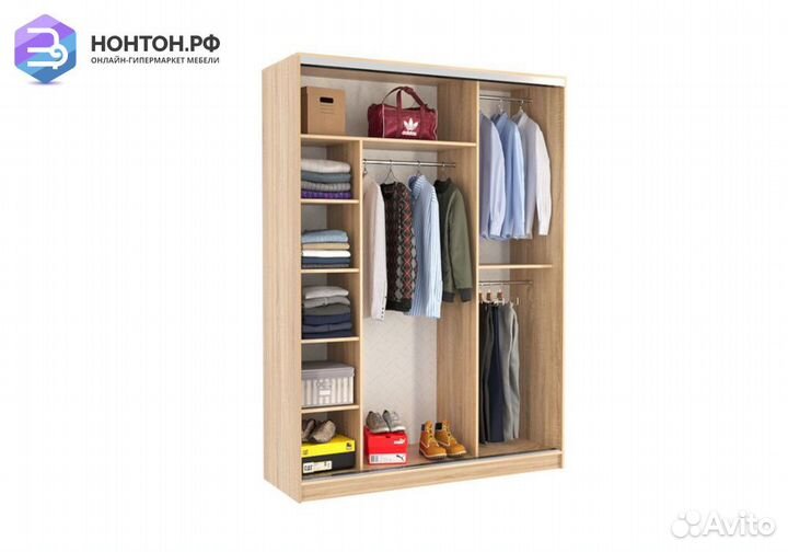 Шкаф-купе Бассо 4-600 Токио дуб сонома