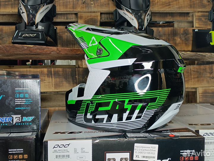 Кроссовый шлем Leatt Moto 3,5 Helmet, Black