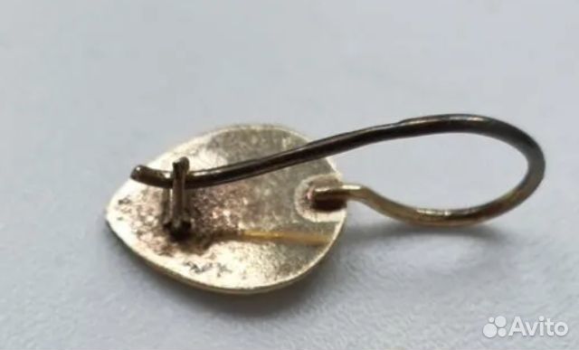 Серебряная серьга 1шт Кубачи