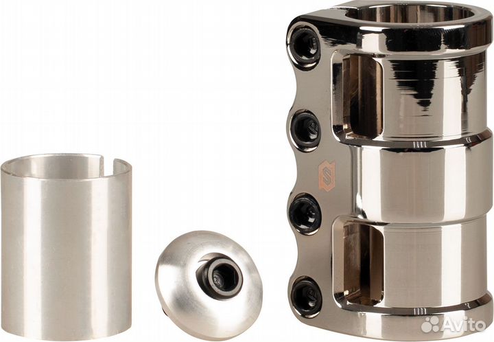 Зажим skip Quadruple хром Kra238