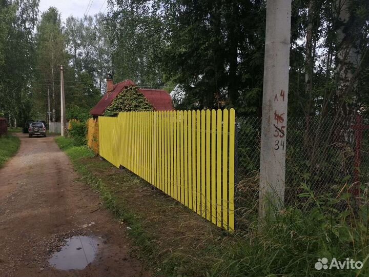 Установка забора
