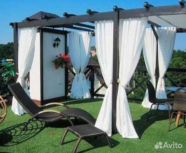 Уличные шторы для беседки