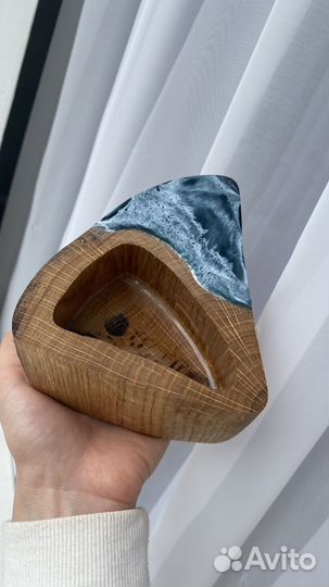 Подсвечники из натурального дерева