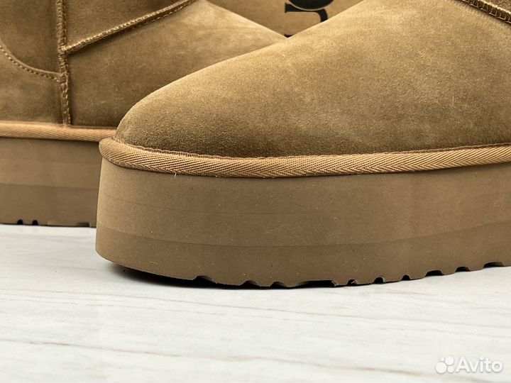 Угги UGG Ultra Mini Platform Chestnut