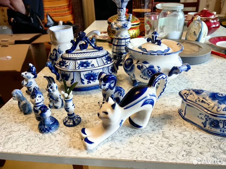 Посуда гжель