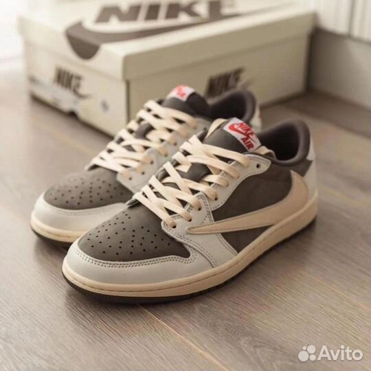 Кроссовки nike air jordan 1 low travis scott