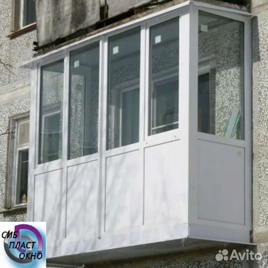 Балкон пластиковый под ключ