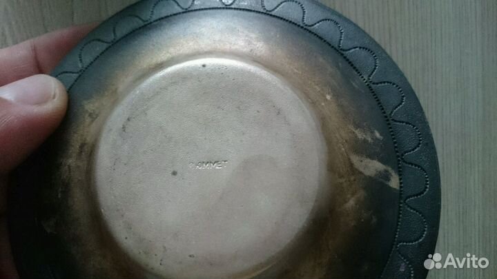 Чашка с блюдцем для кофе. Эмаль. СССР