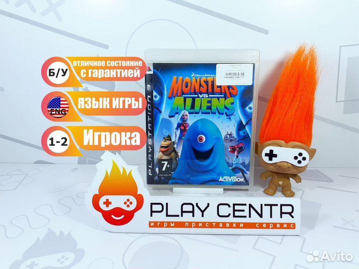 Диск для PS3 Monster vs Aliens б/у с гарантией