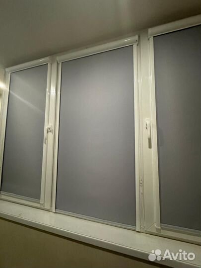 Рулонные шторы салатовые (4 шт)