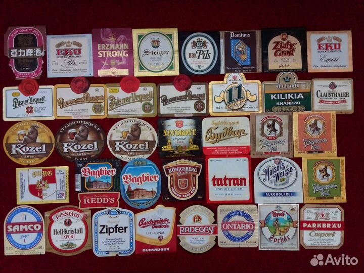 Коллеционная этикетка от бутылок импорт СССР