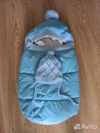 Конверт на выписку зимний для мальчика