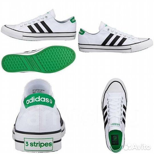 Кеды adidas Neo 3 stripes 43.5-44р