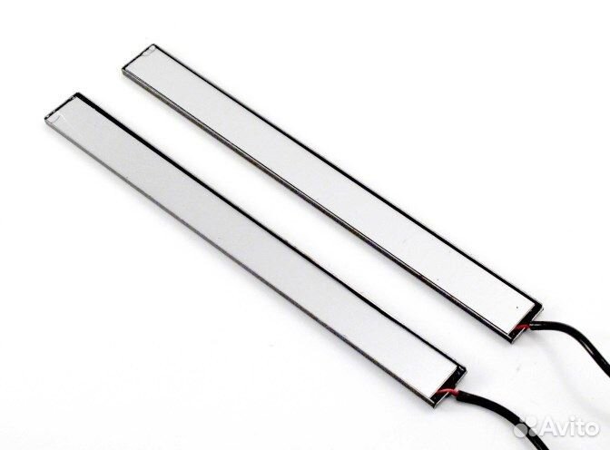 Дневные ходовые огни 12V COB метал. корпус 175 мм