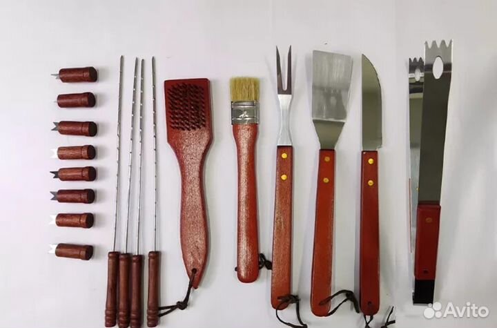 Набор для барбекю, гриля, мангала, пикника 18 шт