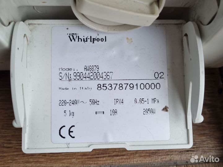 Стиральная машина whirpool awg 879 5kg Tmn10