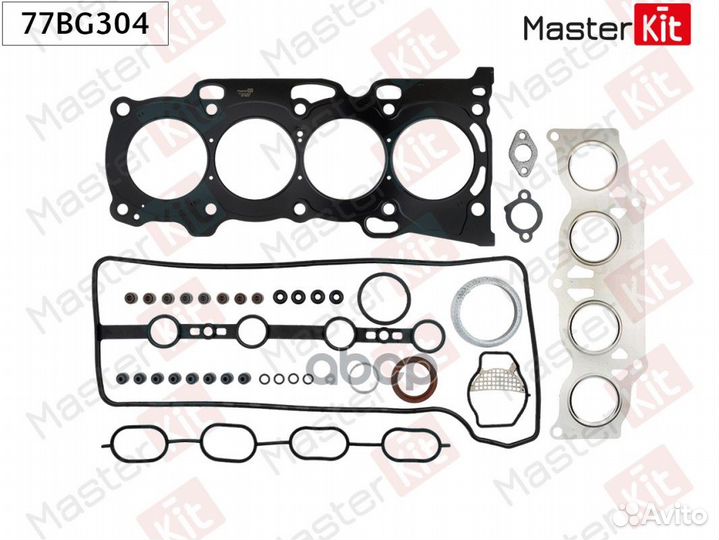 Комплект прокладок ГБЦ Toyota 1AZ-FE 77BG304