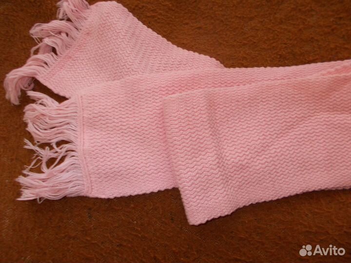 Комплект шапка с шарфом для девочек