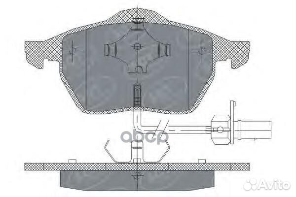 Колод. торм.задн. audi A6 04/08-11/A4 00-08/VW