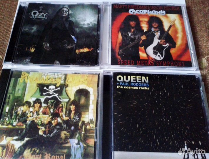 CD-диски (хэви-метал,хард-рок) цена за 4шт