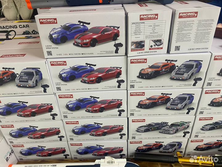 Машинка на пульте управления для дрифта с дымом