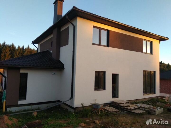 Декоративная штукатурка фасада Мокрый фасад,сайдин