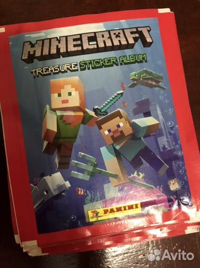 Наклейки panini Майнкрафт