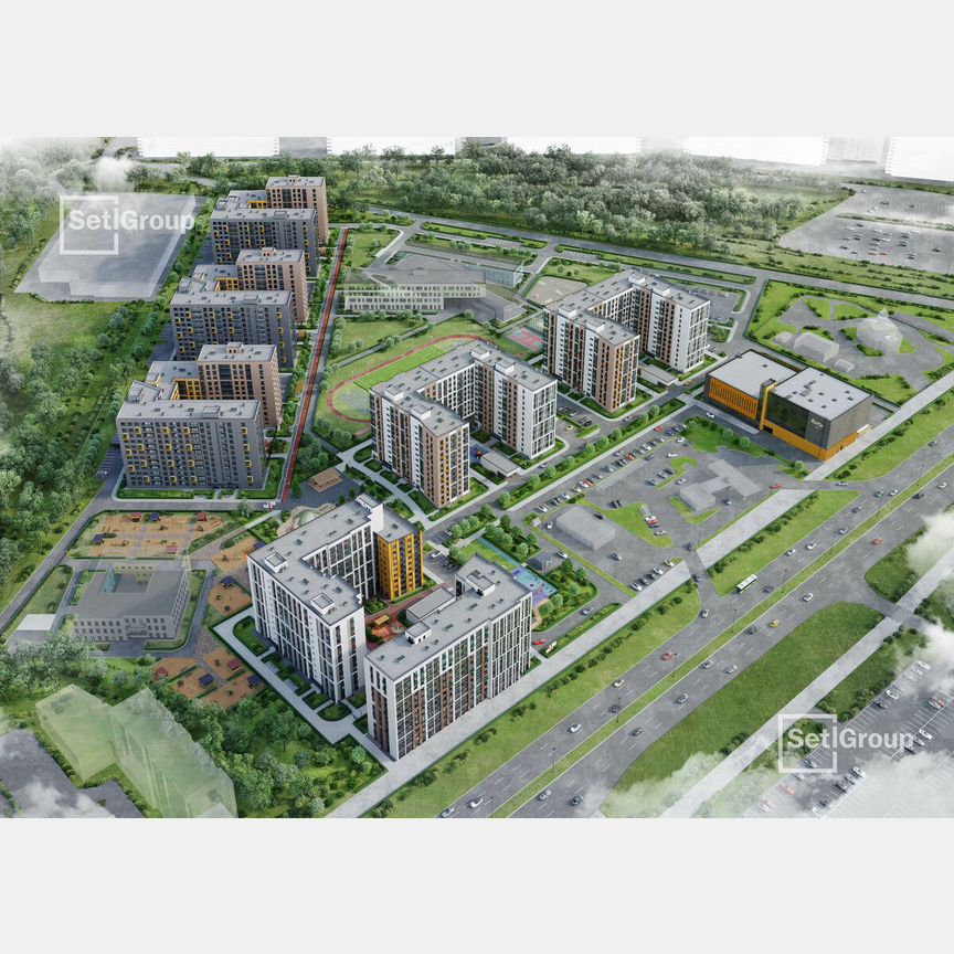 1-к. квартира, 36,1 м², 5/12 эт.