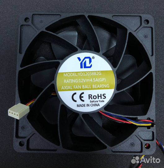 Кулер вентилятор 4 pin YD12038B2G