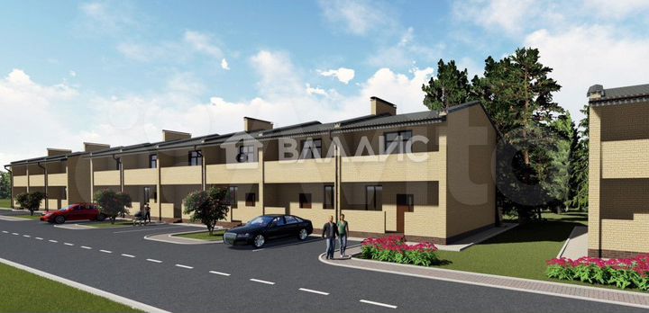 Таунхаус 141 м² на участке 6 сот.