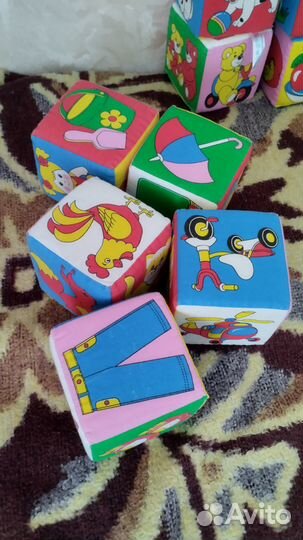 Кубики Мякиши 19 штук