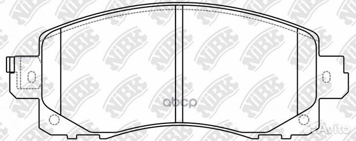 PN7805 колодки дисковые передние Subaru Foreste