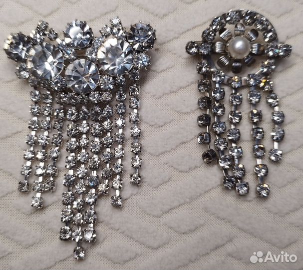 Чешские броши и колье. Винтажные украшения