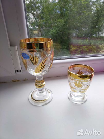 Хрустальные бокалы турция винтаж