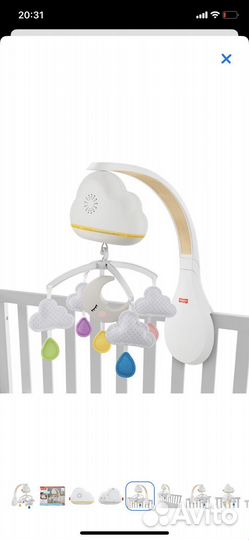 Мобиль на кроватку от fisher price