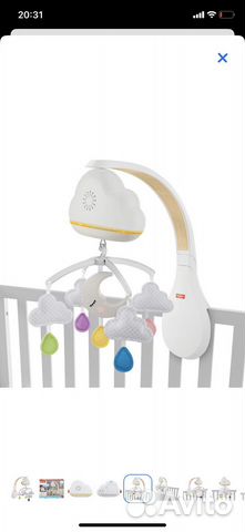 Мобиль на кроватку от fisher price