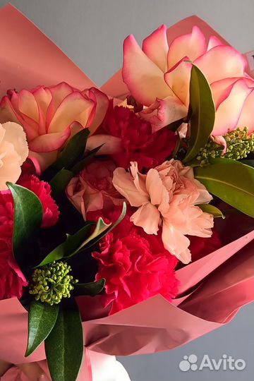 Цветы Букеты с доставкой Роза Гвоздика