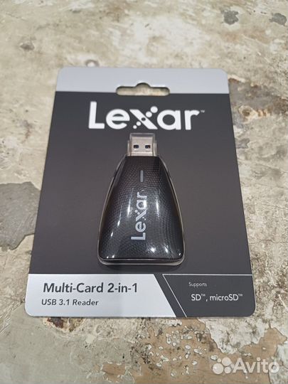 Картридер Lexar 2в1 SD/MicroSD USB 3.1 разъем