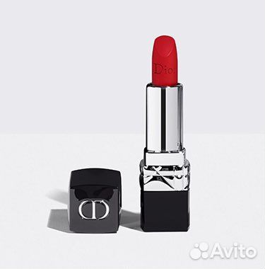 Помада rouge dior, вельветовый финиш, оттенок 999