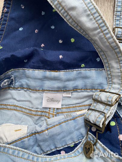 Джинсовый комбинезон для девочки 110