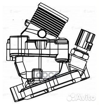 Термостат 90С алюминиевый корпус без штуцера LT