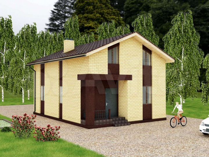 Дом 128 м² на участке 10 сот.