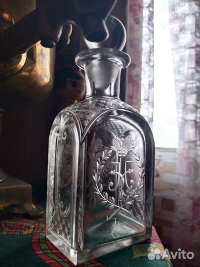 Штоф коронация Николай 2 второй 19 век Шехтель